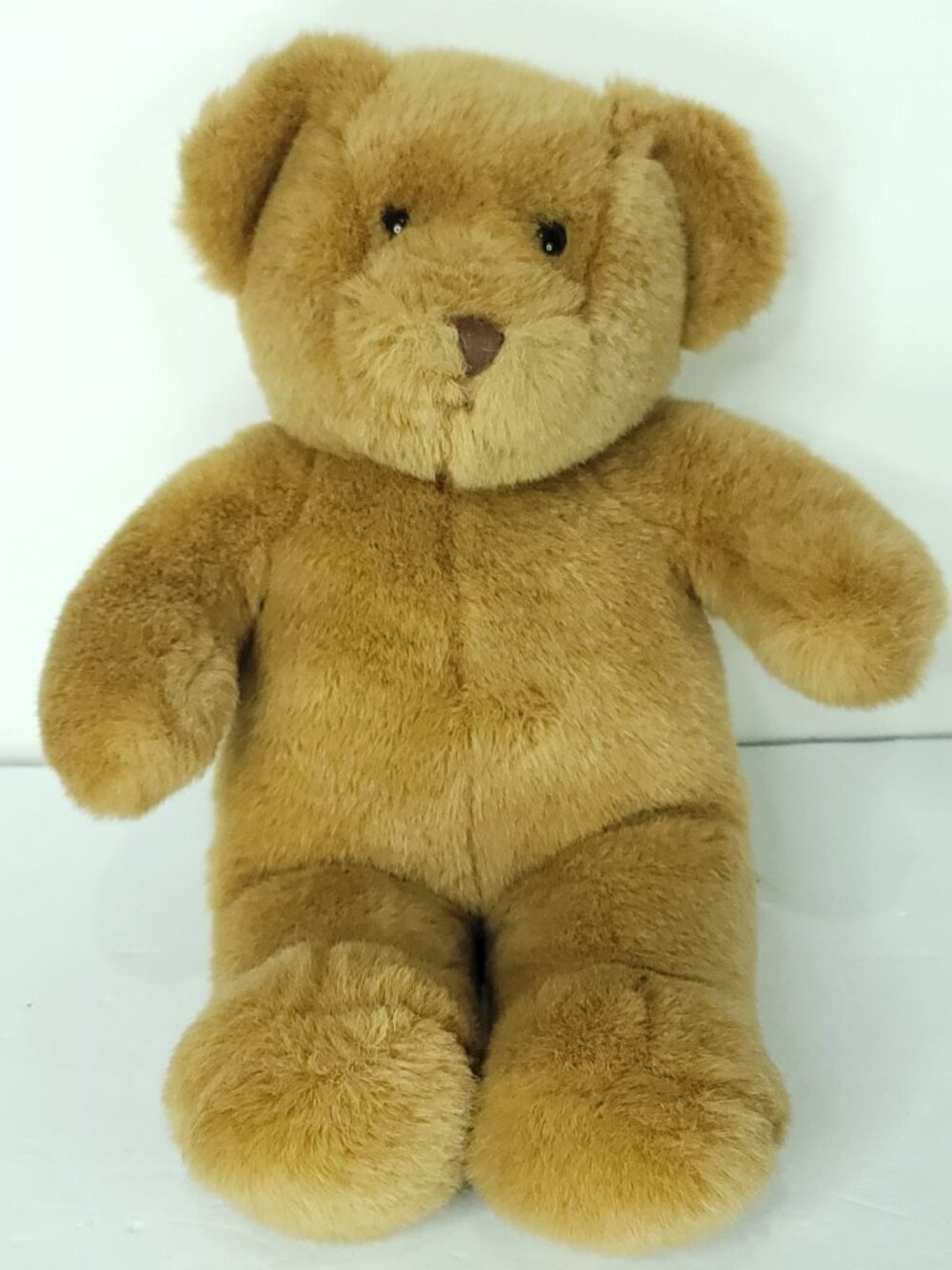 Build A Bear Workshop Dark Brown Plush Stuffed Animal 15" Hard Eyes Brown Nose